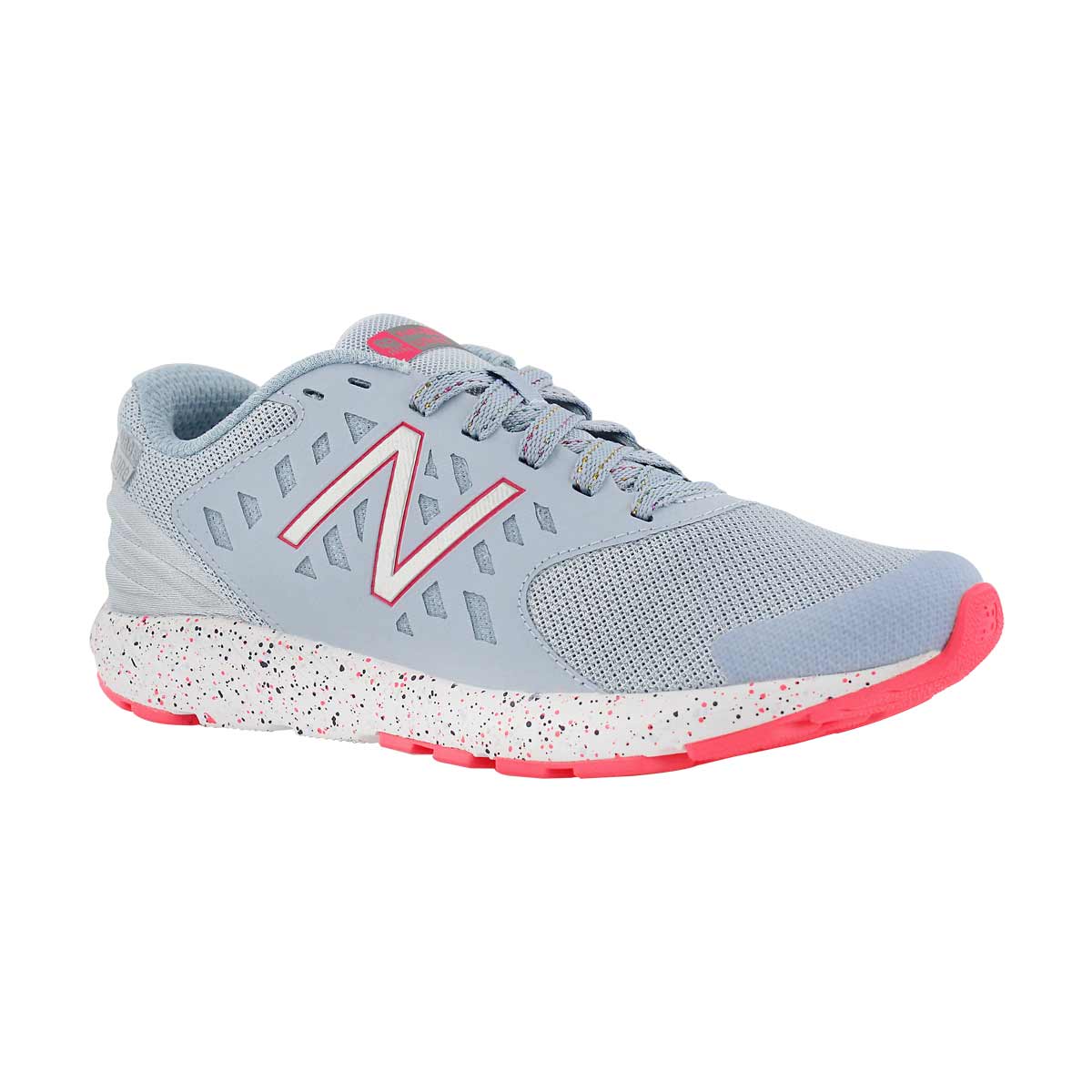 Grls Urge ice blue/pink lace up sneaker