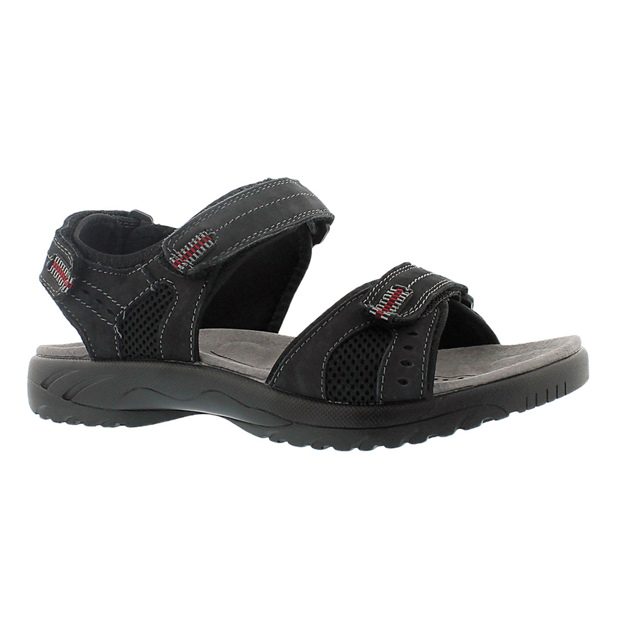 Mns Kurt black 3 strap sport sandal