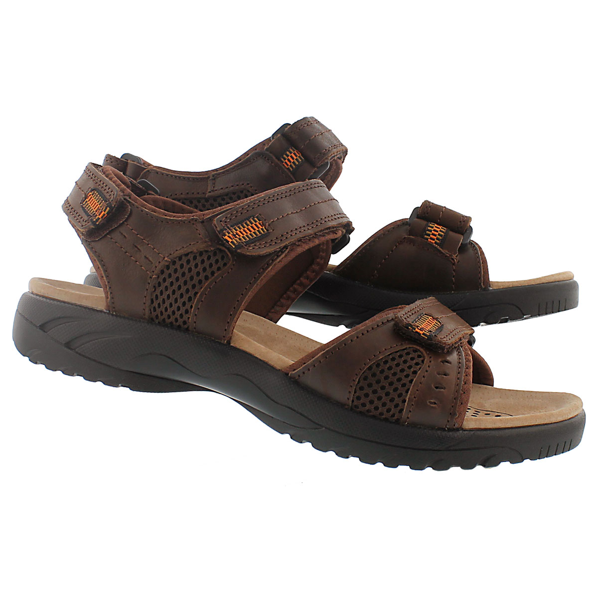 Mns Kurt brown 3 strap sport sandal