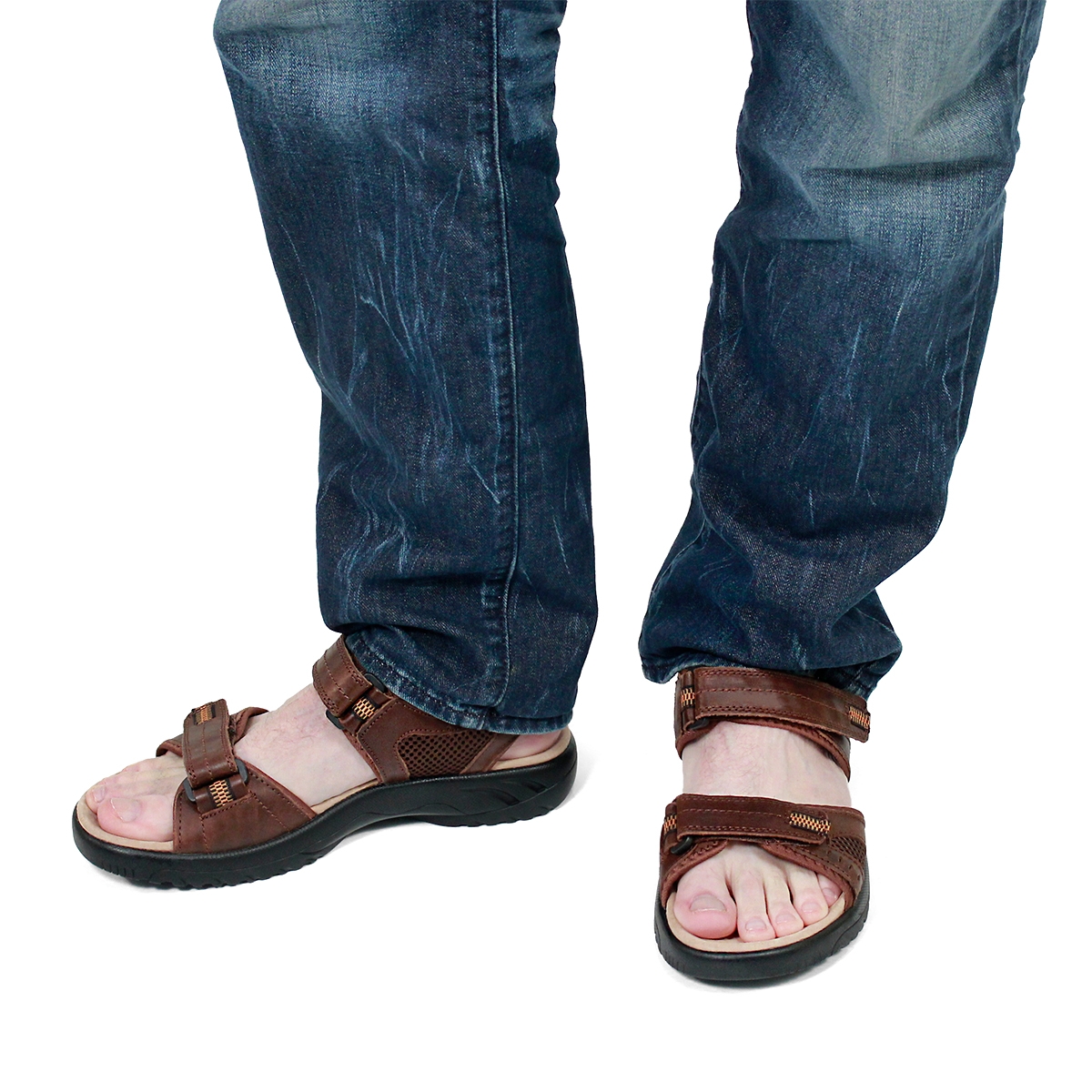 Mns Kurt brown 3 strap sport sandal