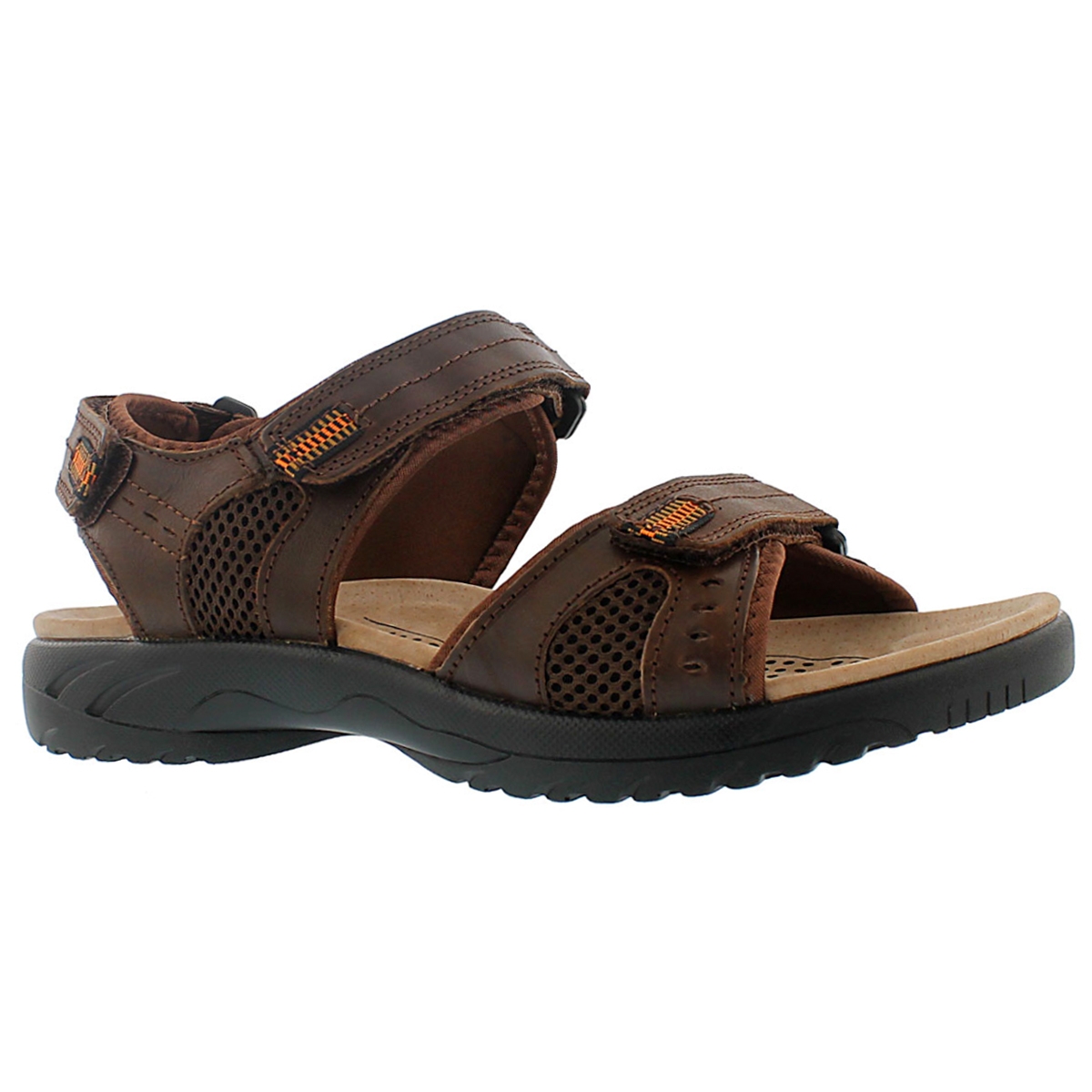 Men's KURT brown 3 strap sport sandals