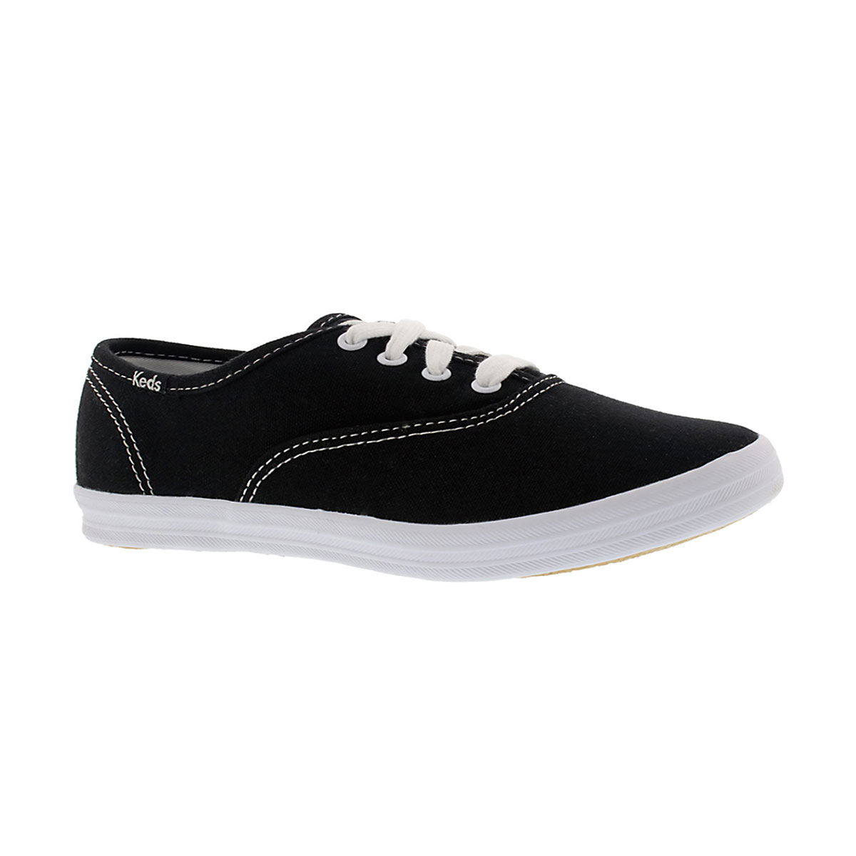 Girls' CHAMPION CVO black/white canvas sneakers