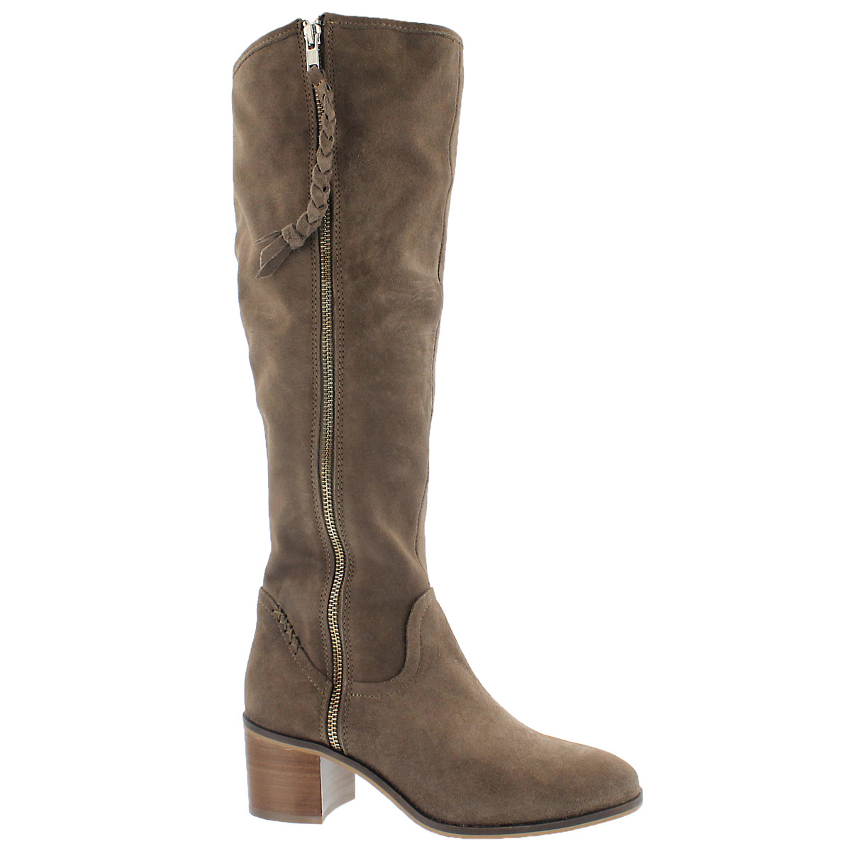 Lds Lasso taupe knee high dress boot
