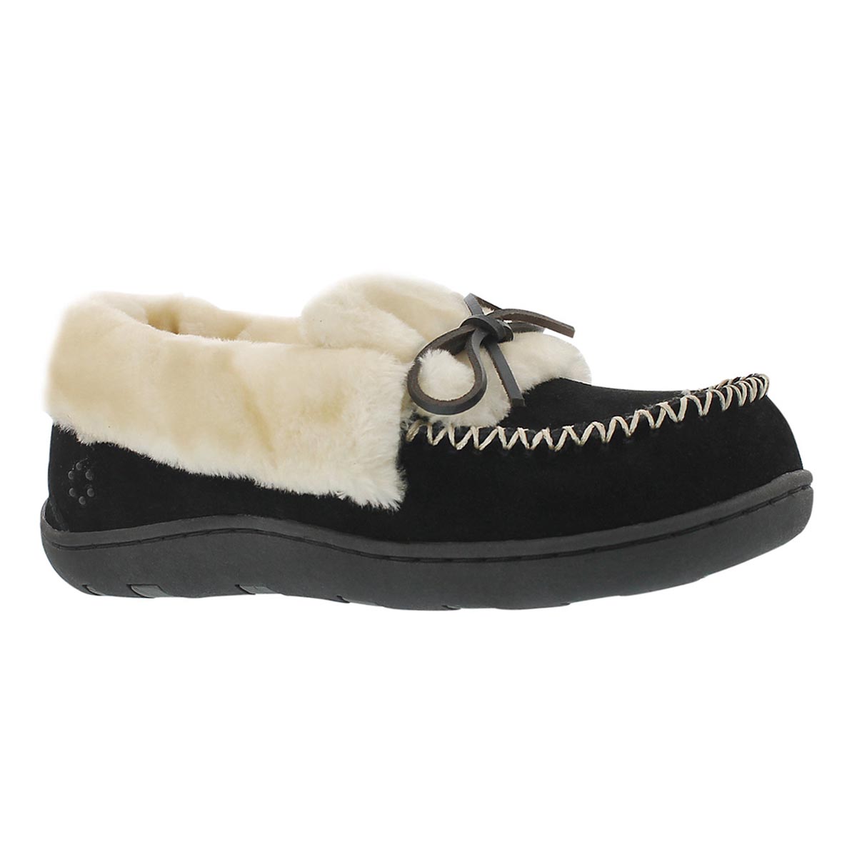 Lds Laurin black lace up moccasin
