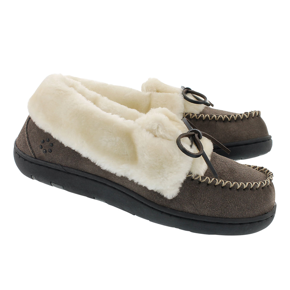 Lds Laurin grey lace up moccasin