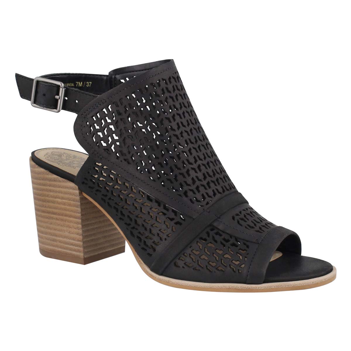 Women`s LENDIA black peep toe dress sandal