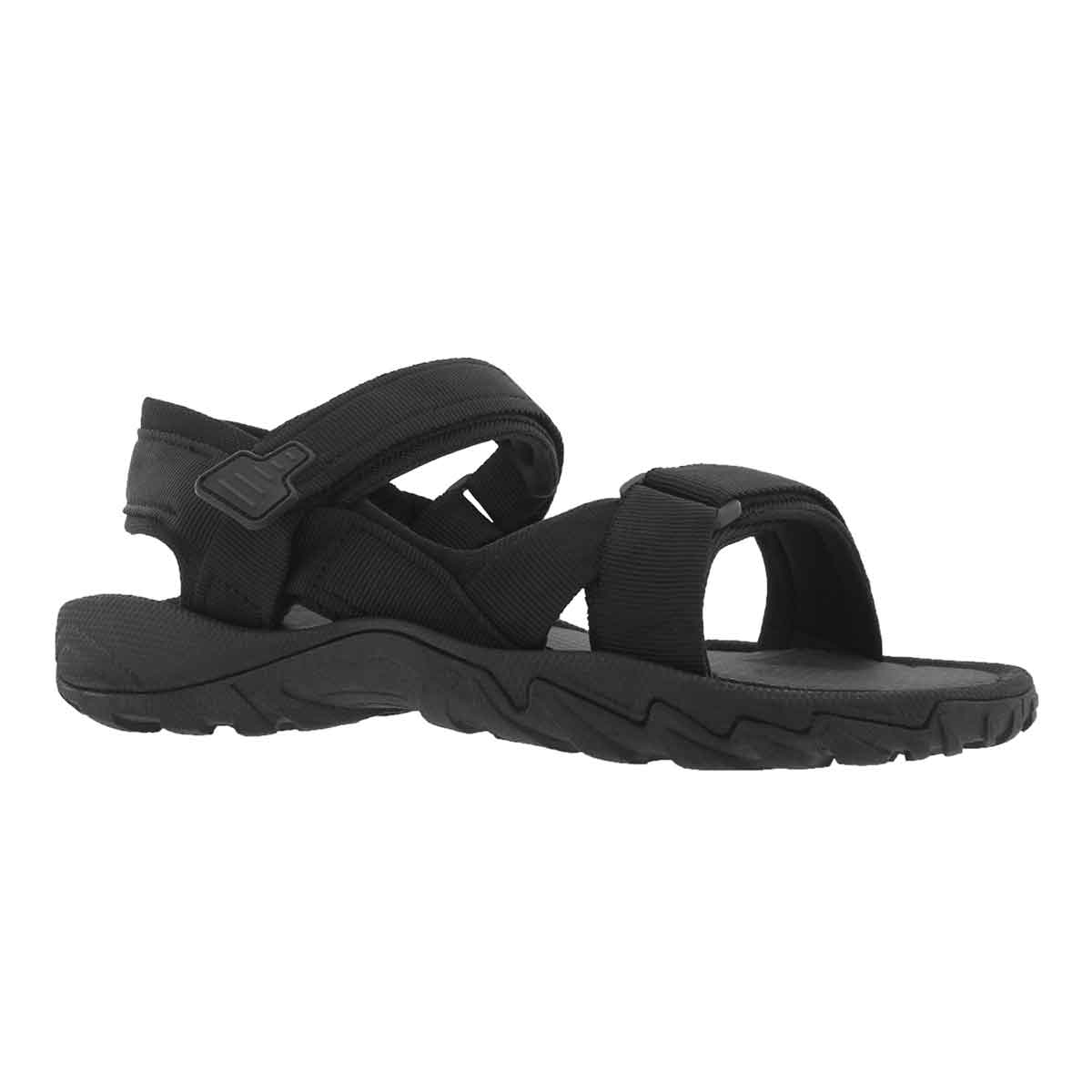 Men's LIAM black 3 strap sport sandals
