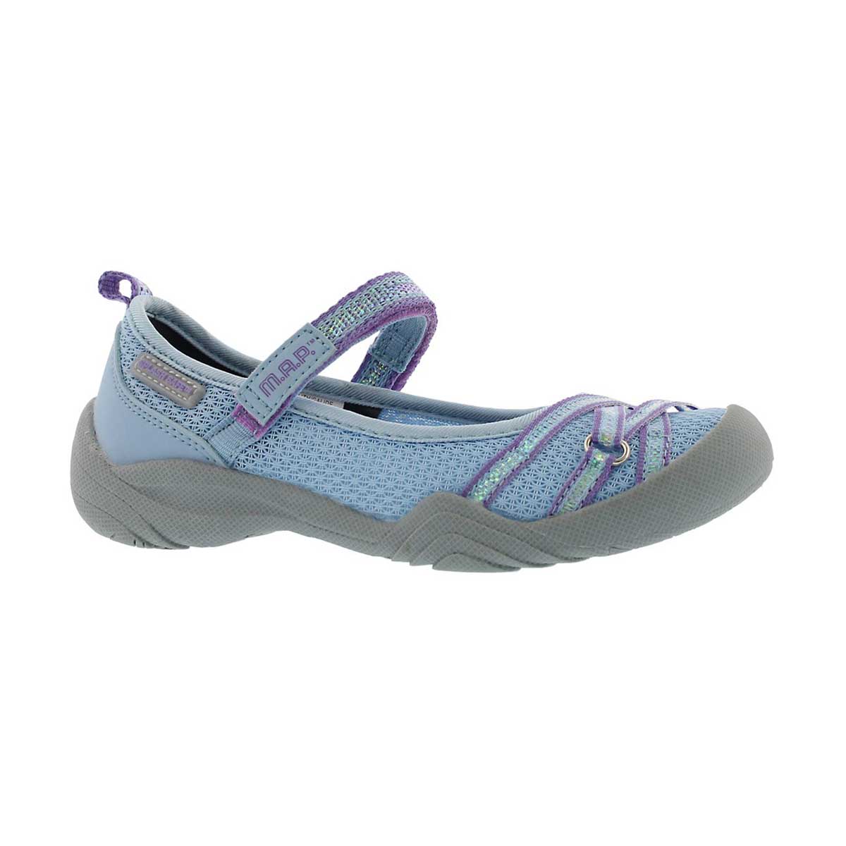 Girls' LILITH perwinkle/purple Mary Janes