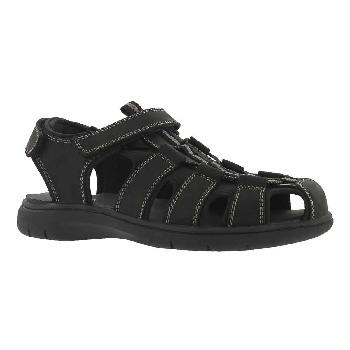 Men's LINUS black fisherman sandals