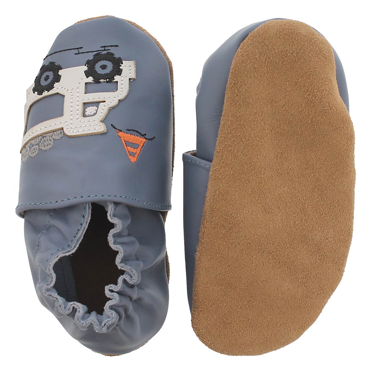 Inf Little Dump Truck blue slipper