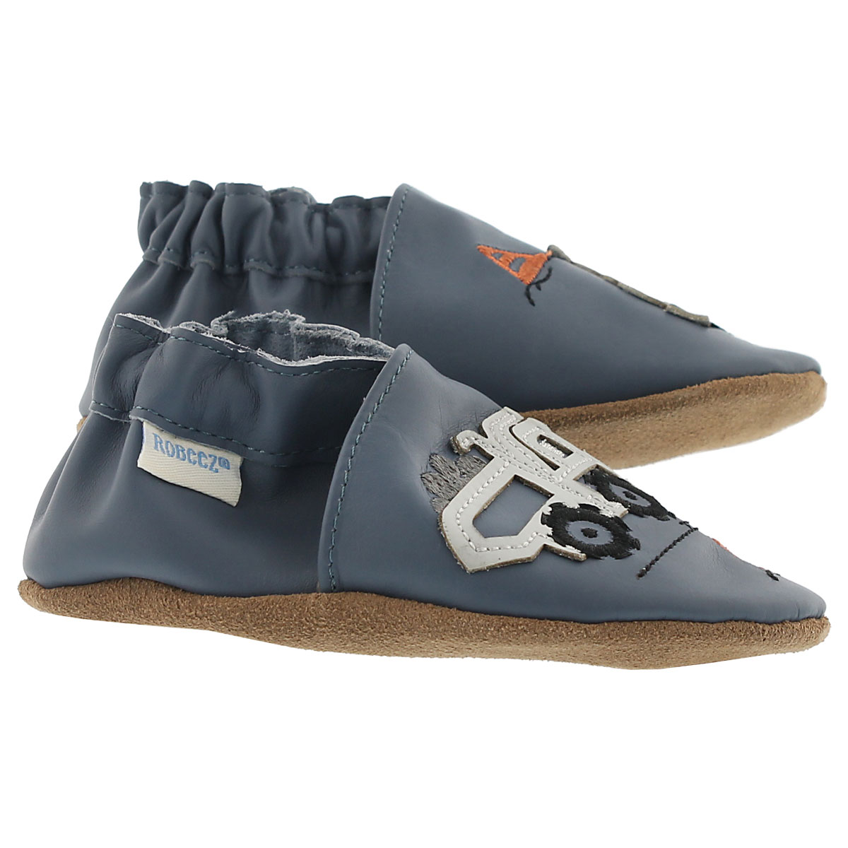 Inf Little Dump Truck blue slipper