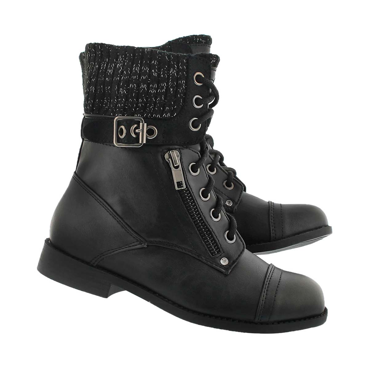Botte militaire Lori, noir, filles