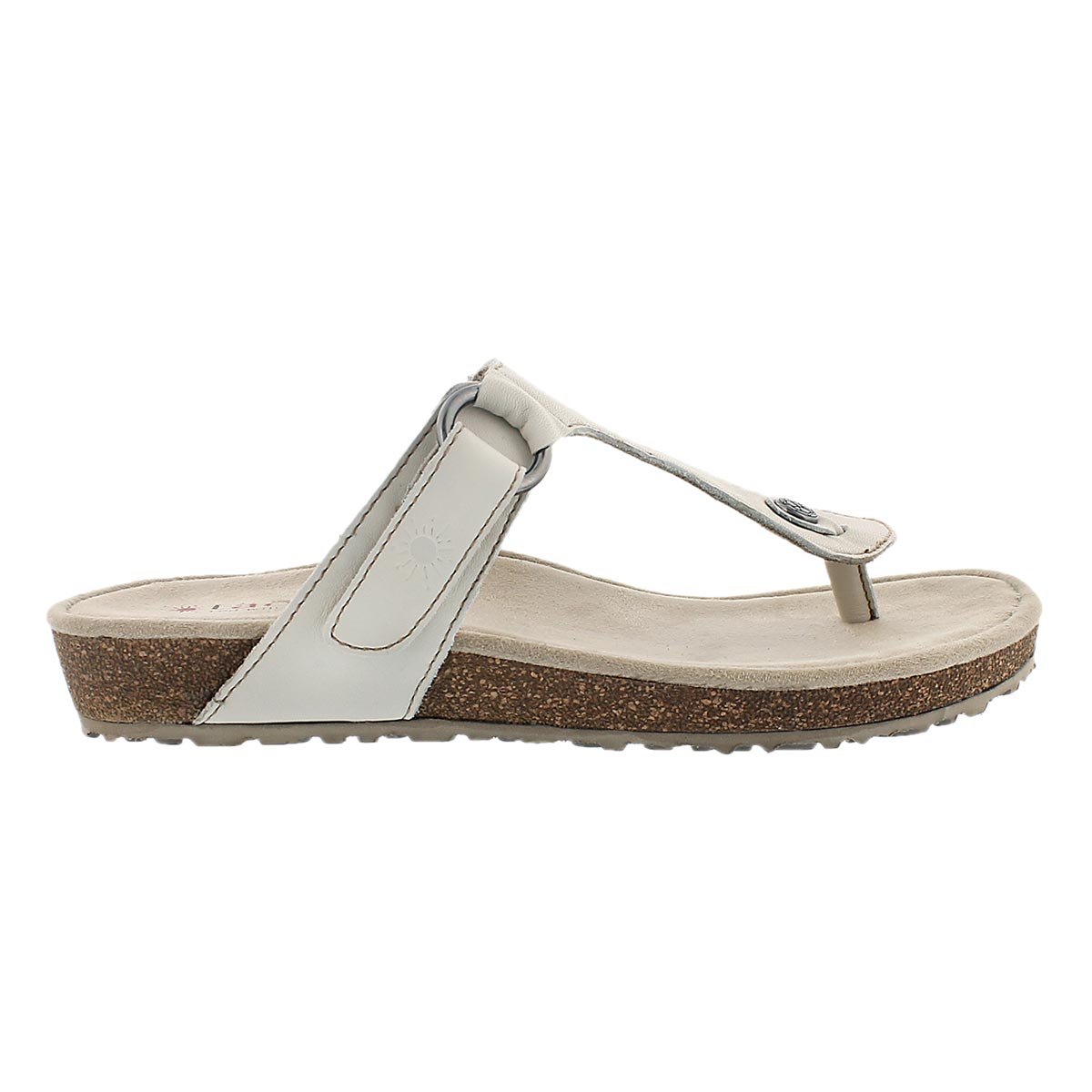 Lds Louisa white casual thong sandal