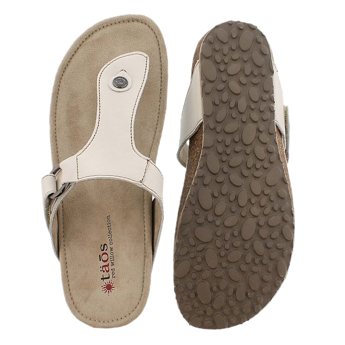 Lds Louisa white casual thong sandal
