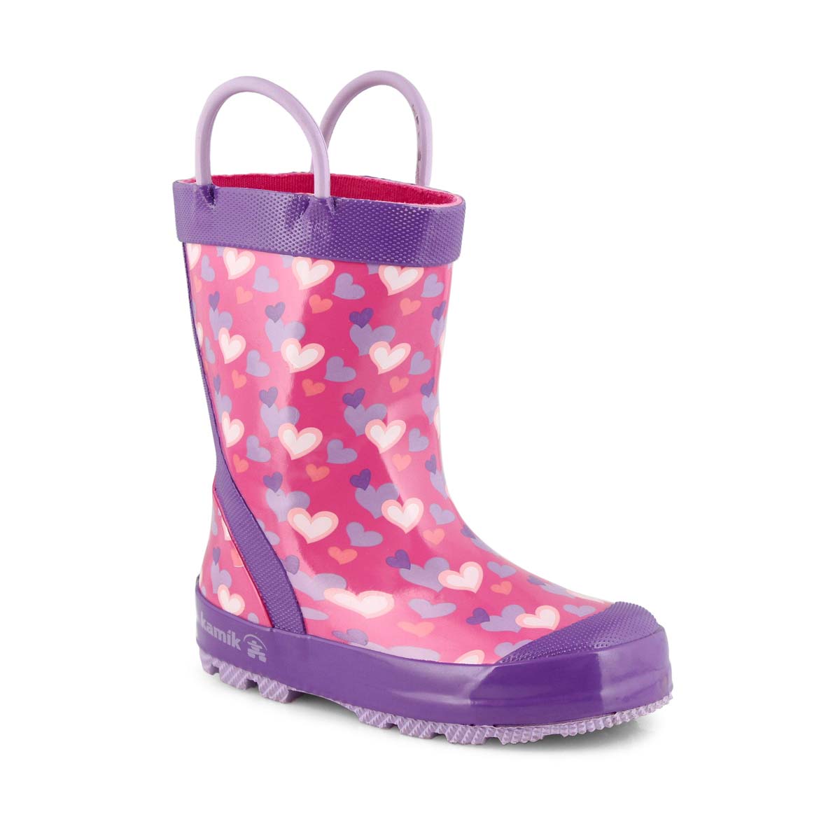 Grls Lovely pink rain boot