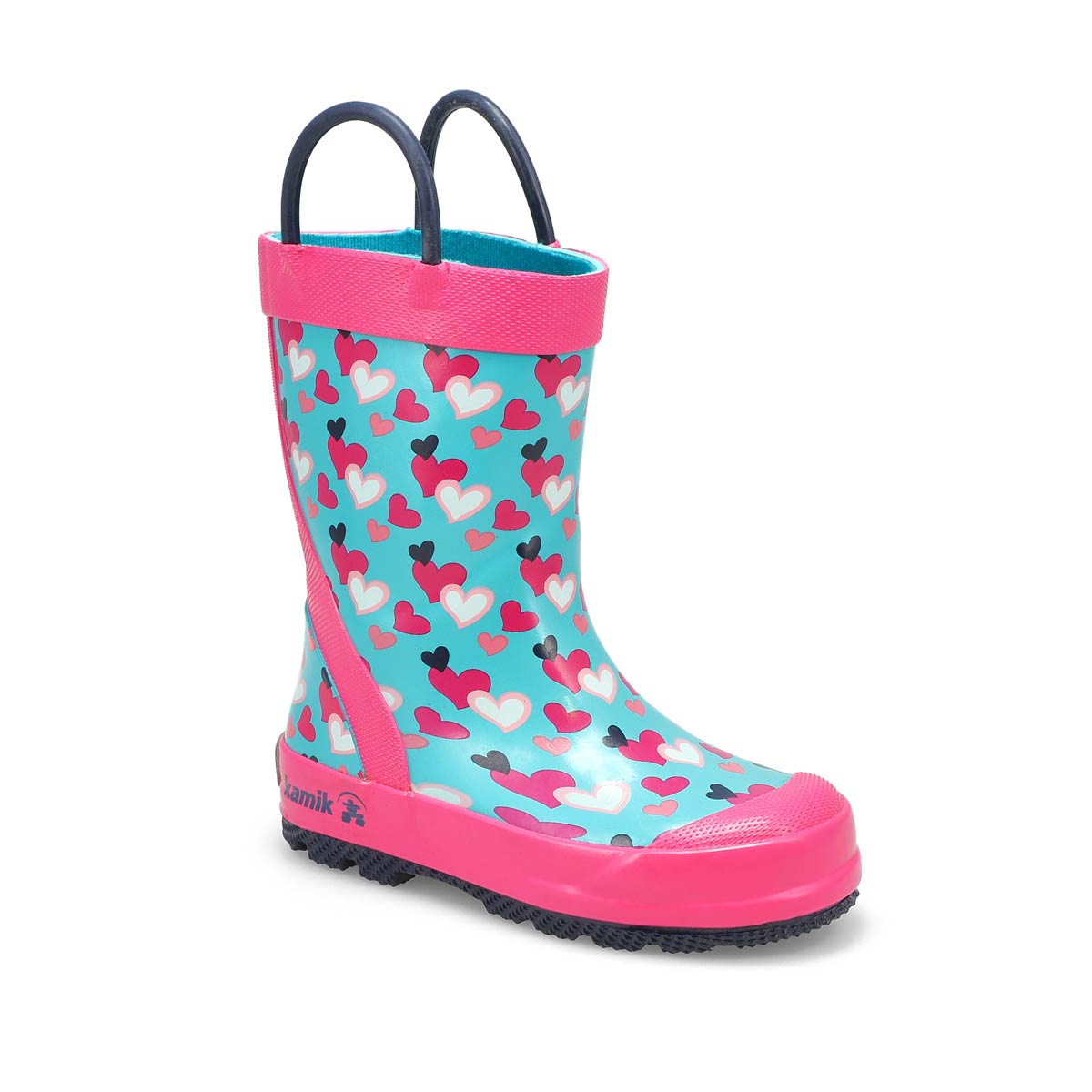 teal rain boots