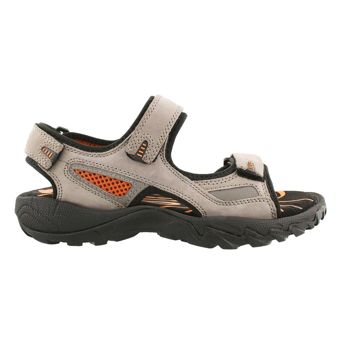 Mns Lucius grey 3 strap sandal