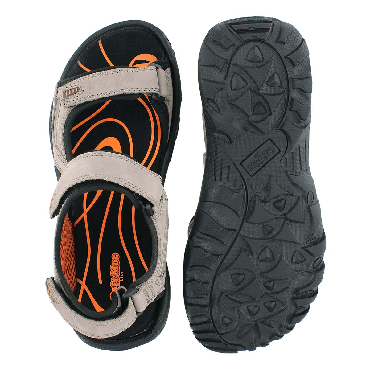 Mns Lucius grey 3 strap sandal