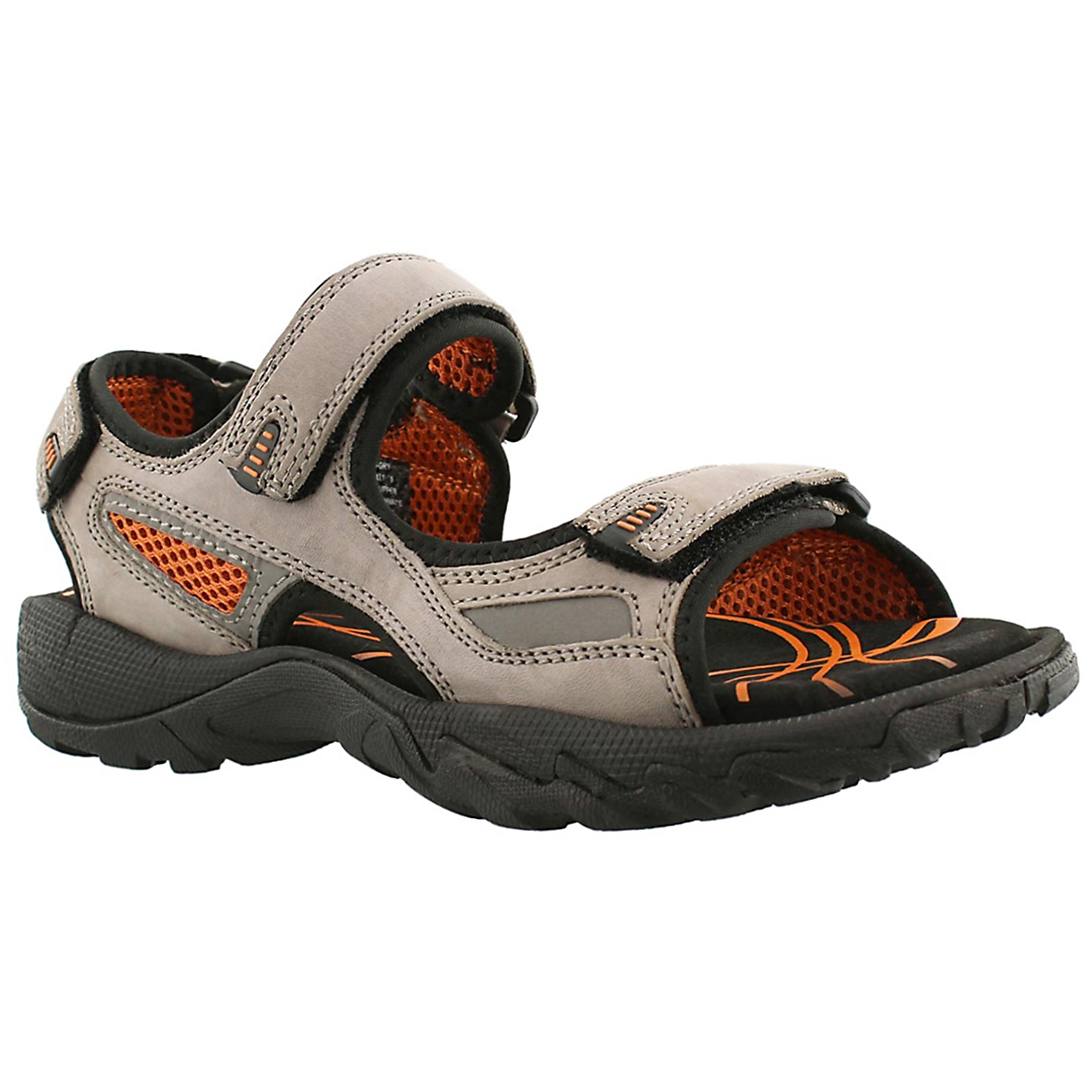 Mns Lucius grey 3 strap sandal
