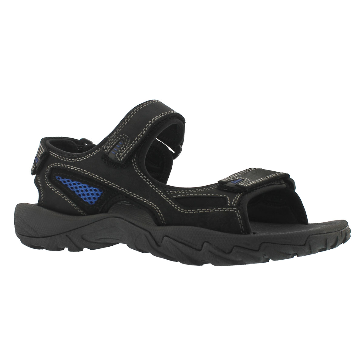 Men's LUCIUS 2 black 3 strap sandal