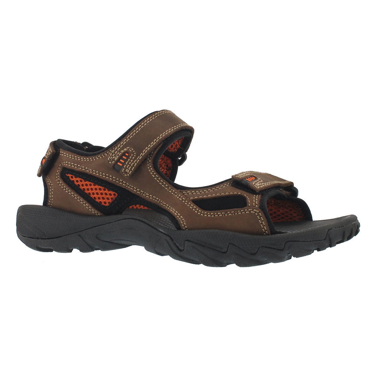 Men's LUCIUS 2 brown 3 strap sandal