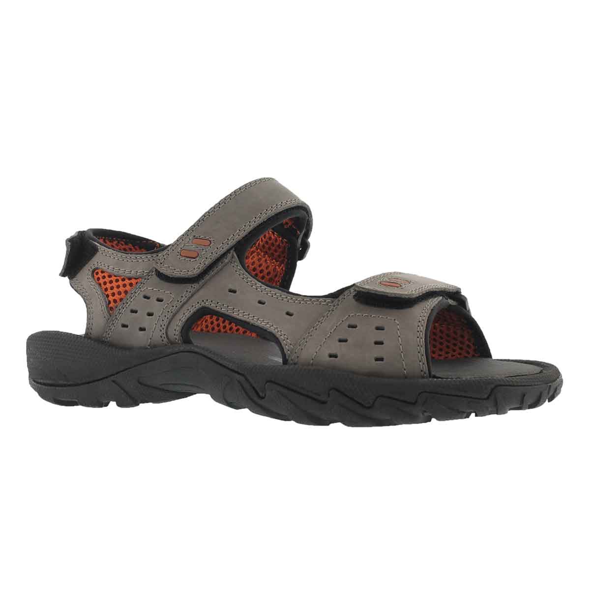 Mns Lucius 3 grey 3 strap sport sandal