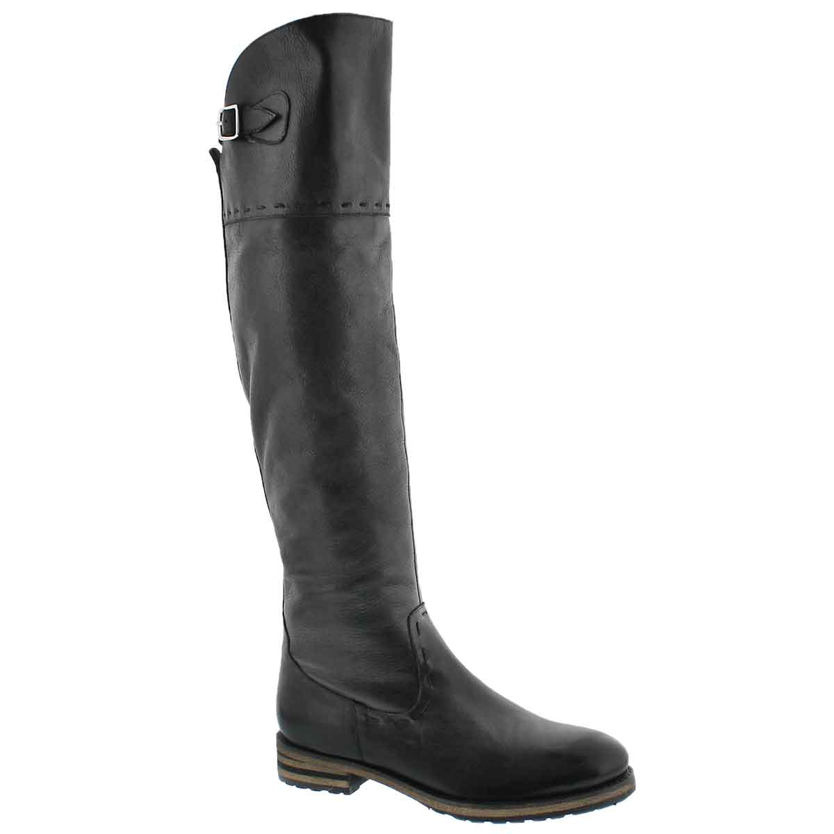 Women's LYDIA black tall riding boots