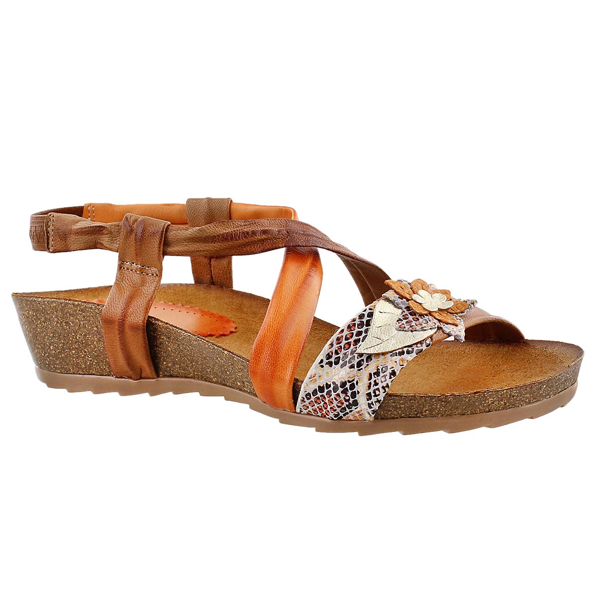 Lds Madison tan casual wedge sandal