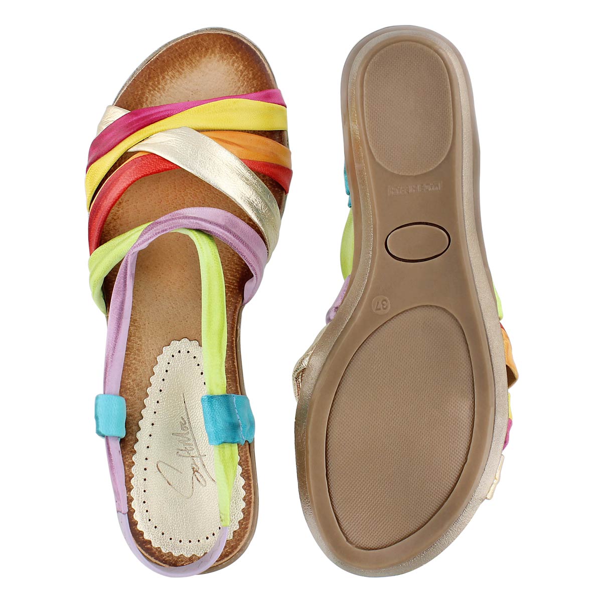 Lds Maire multi-coloured casual sandal