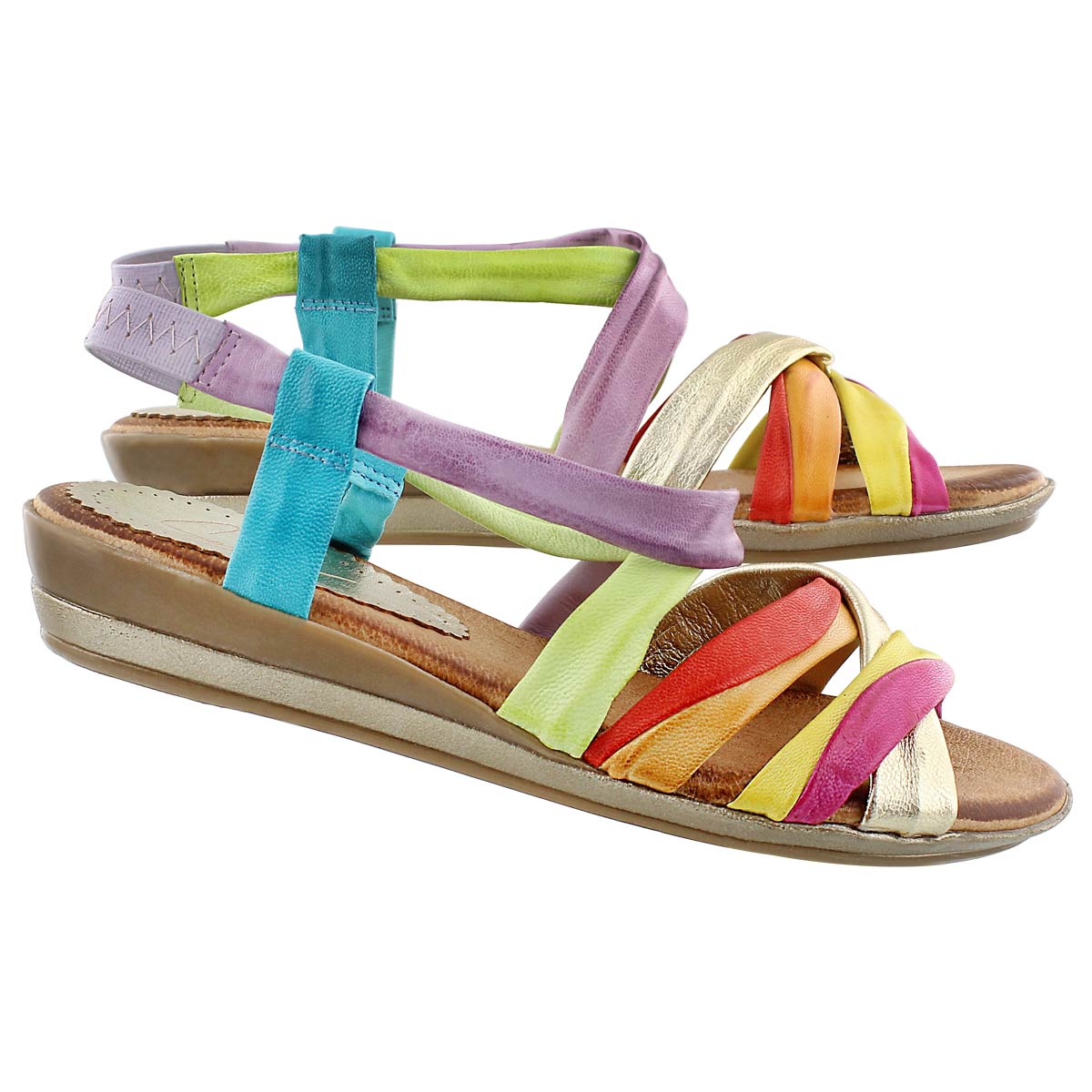 Lds Maire multi-coloured casual sandal