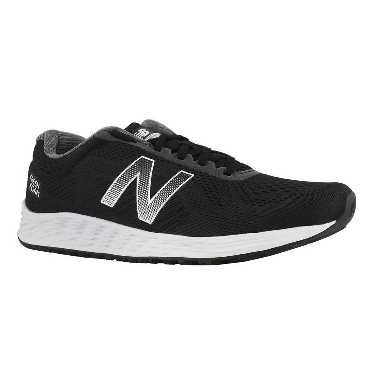 Mns Arishi blk/wht lace up running shoe