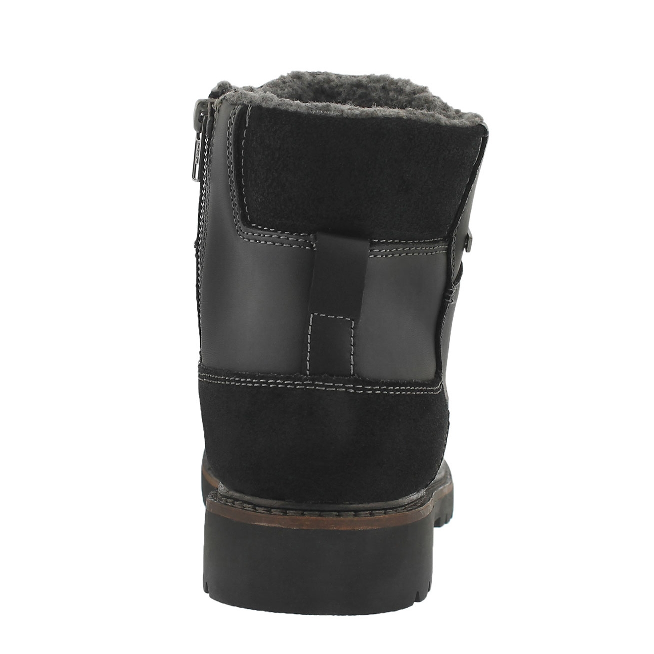 Mns Maxwell blk lace up winter boot