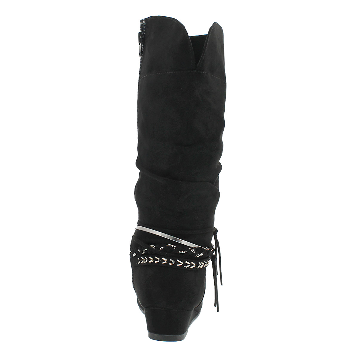 Grls Melanie II blk tall casual boot