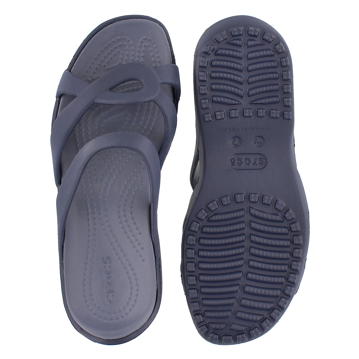 Lds Meleen Twist navy casual sandal