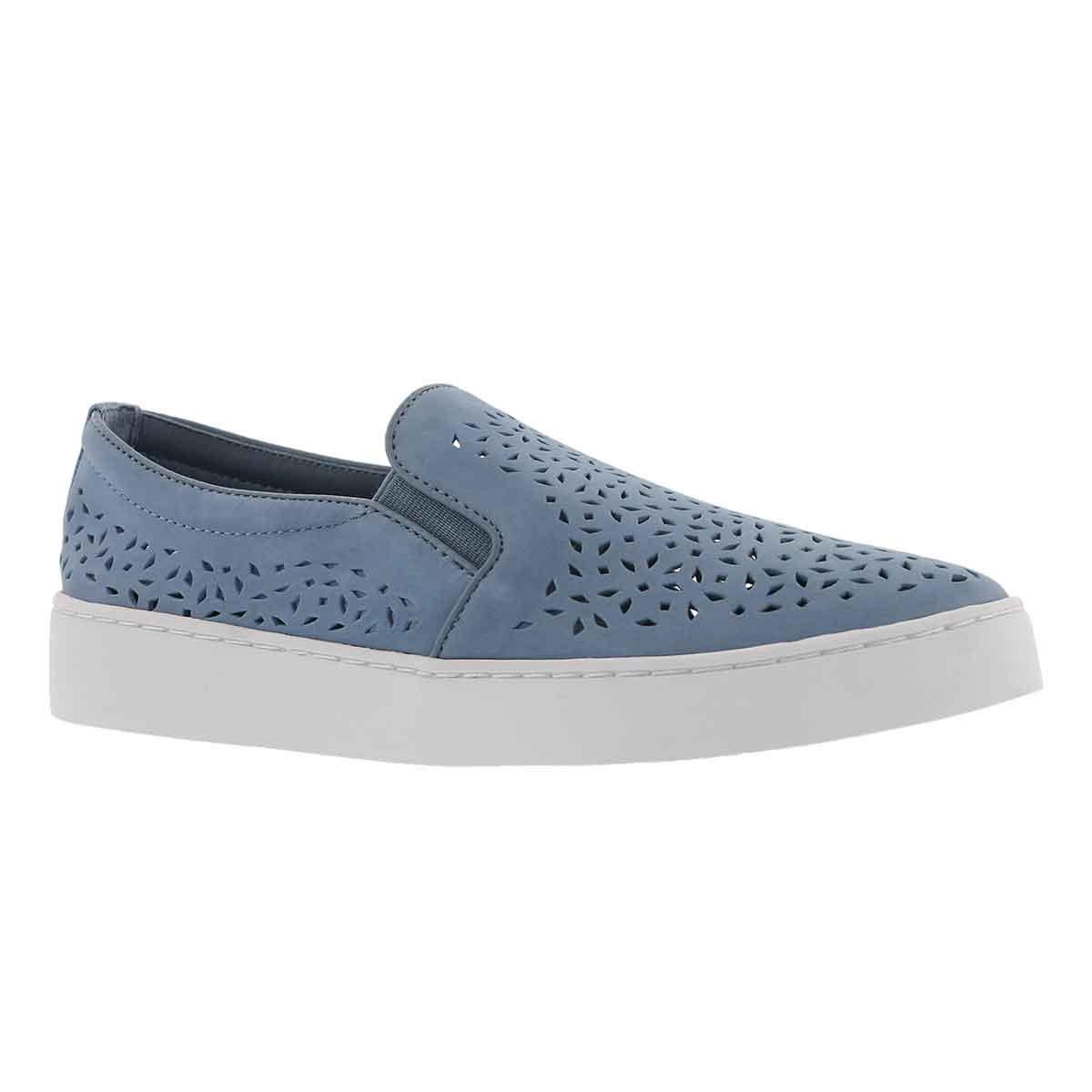 Women's MIDI PERF light blue casual slip on shoes