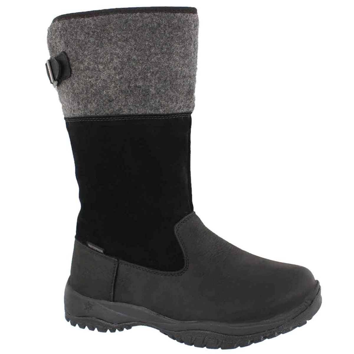 Women's ENGLEBERG blk tall waterproof winter boots