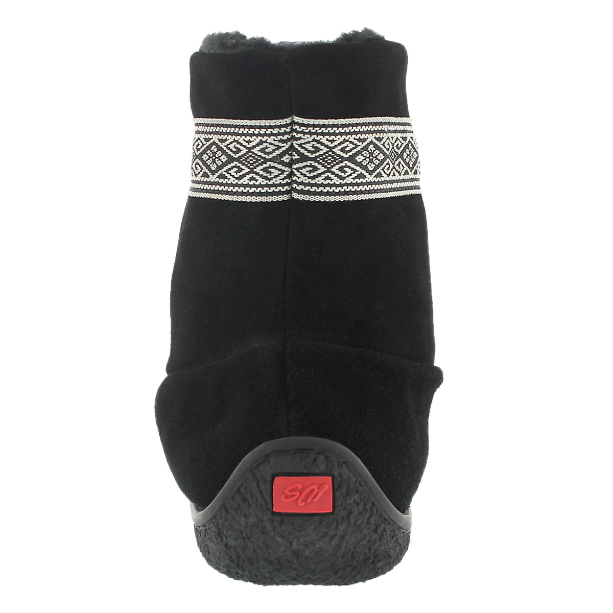 Lds black braid detail mini mukluk