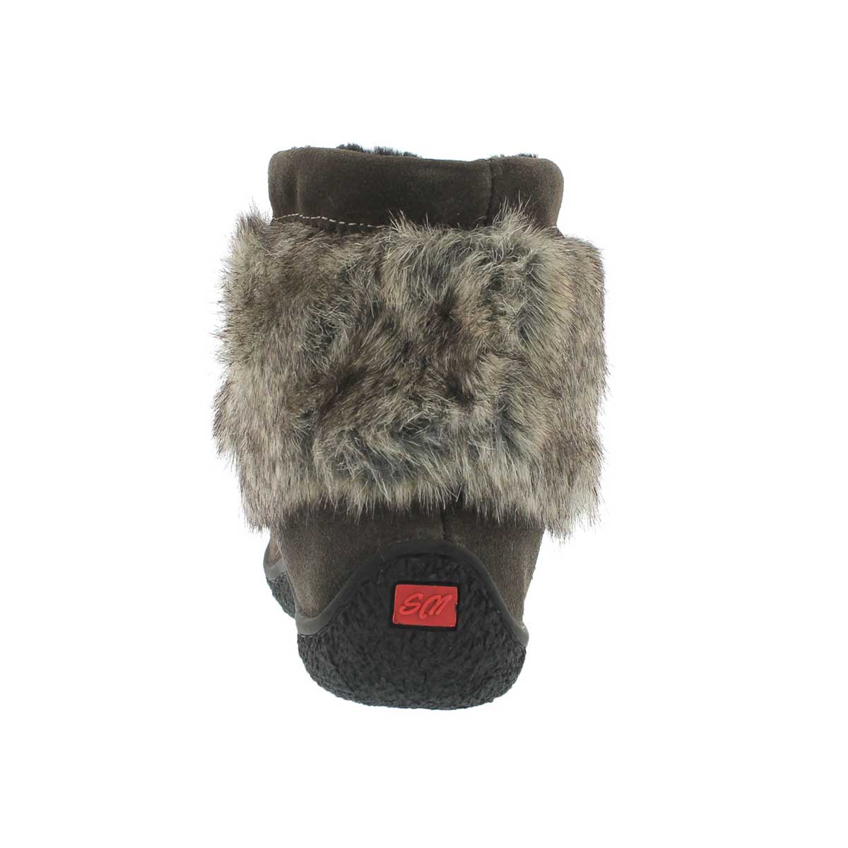Grls 8532Minimuk gry rabbit fur mukluk