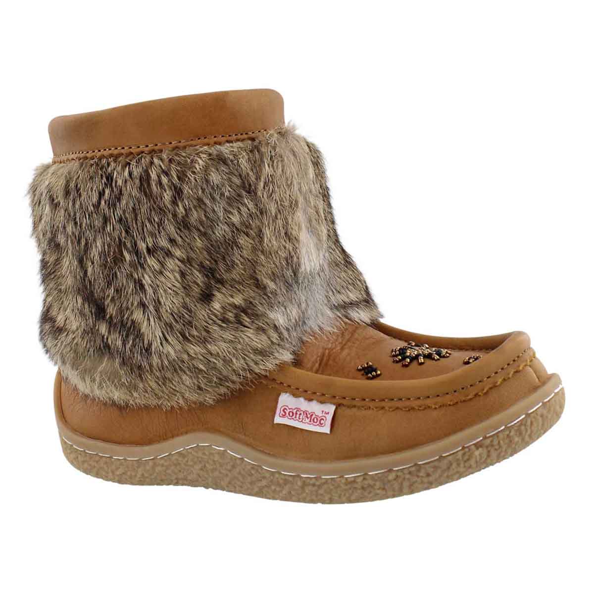 Lds cork leather mini mukluk