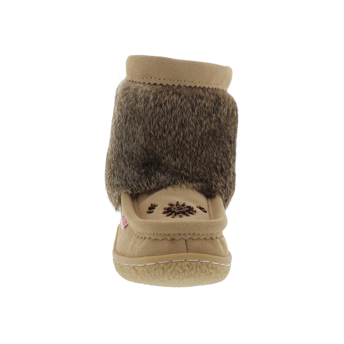 Bottine fourrure lapin MiniMuk sable, F
