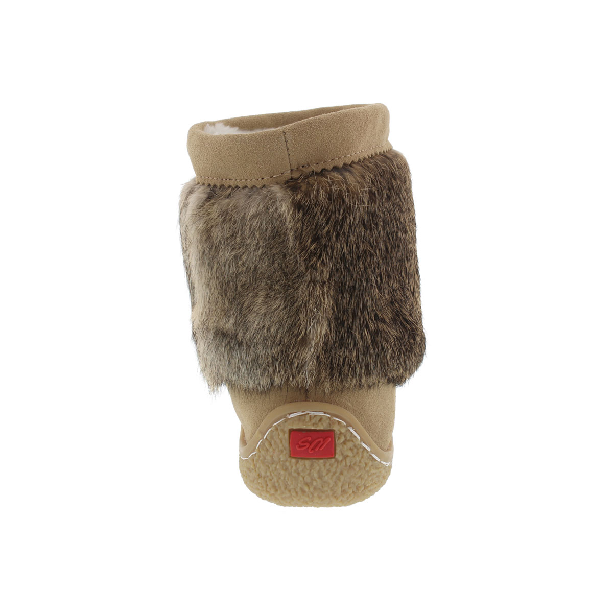 Bottine fourrure lapin MiniMuk sable, F