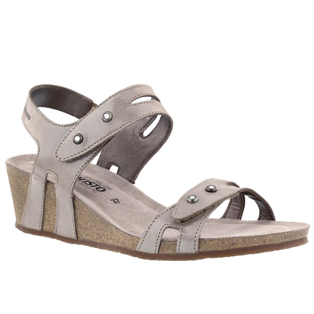Women's MINOA silver wedge sandals