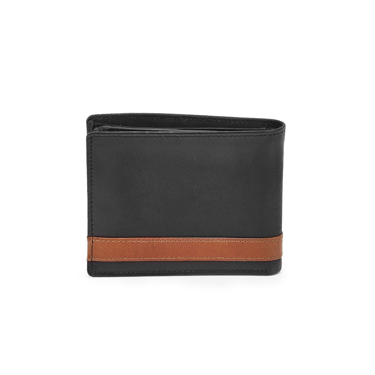 Mns Quinn Bifold Flip ID blk lthr wallet