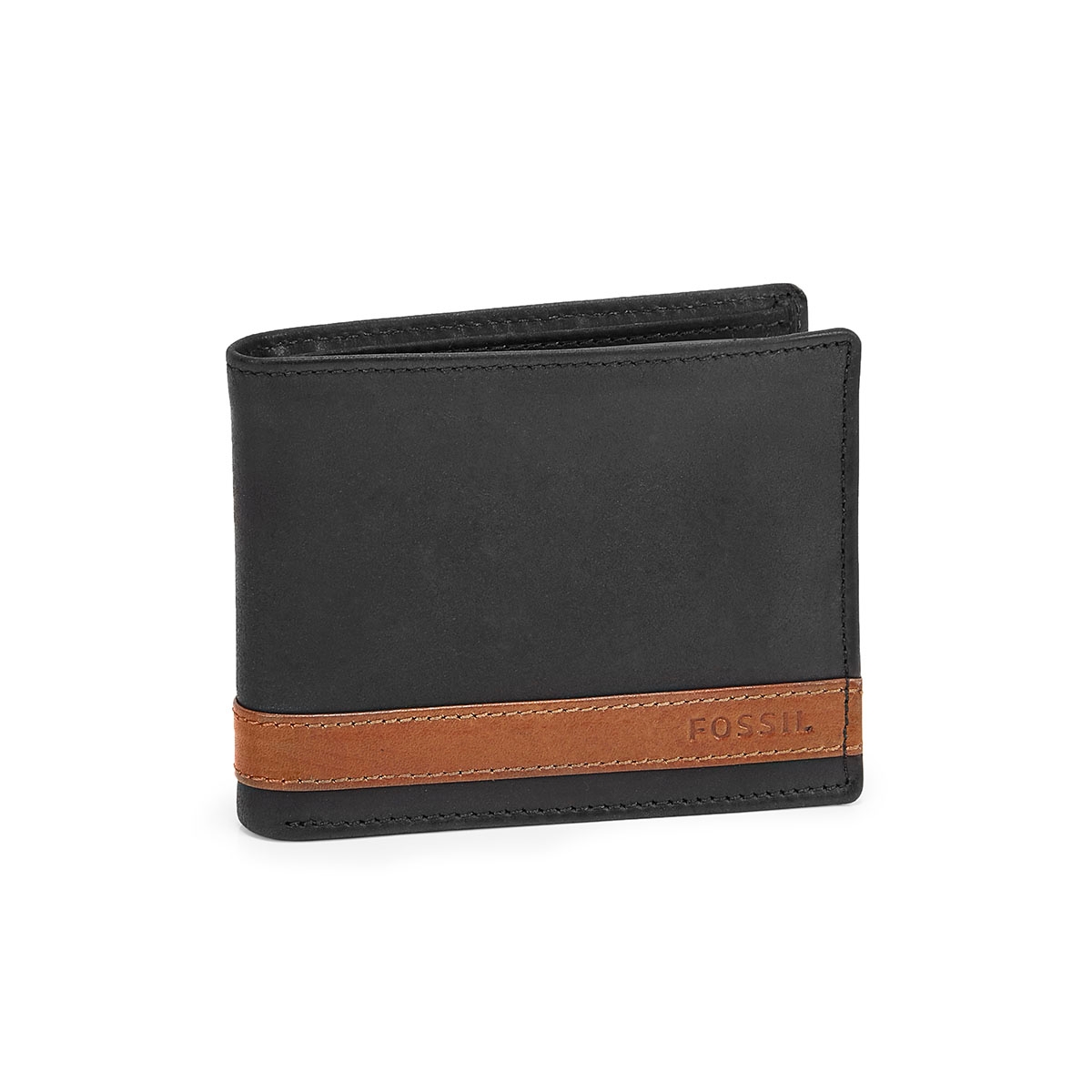 Mns Quinn Bifold Flip ID blk lthr wallet