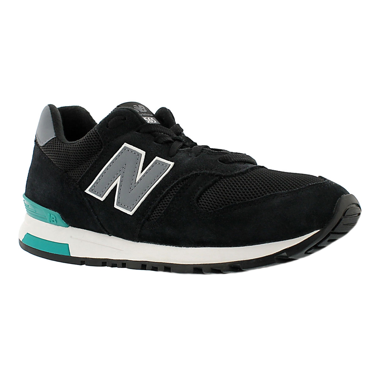 Men's 565 black/grey lace up running shoes