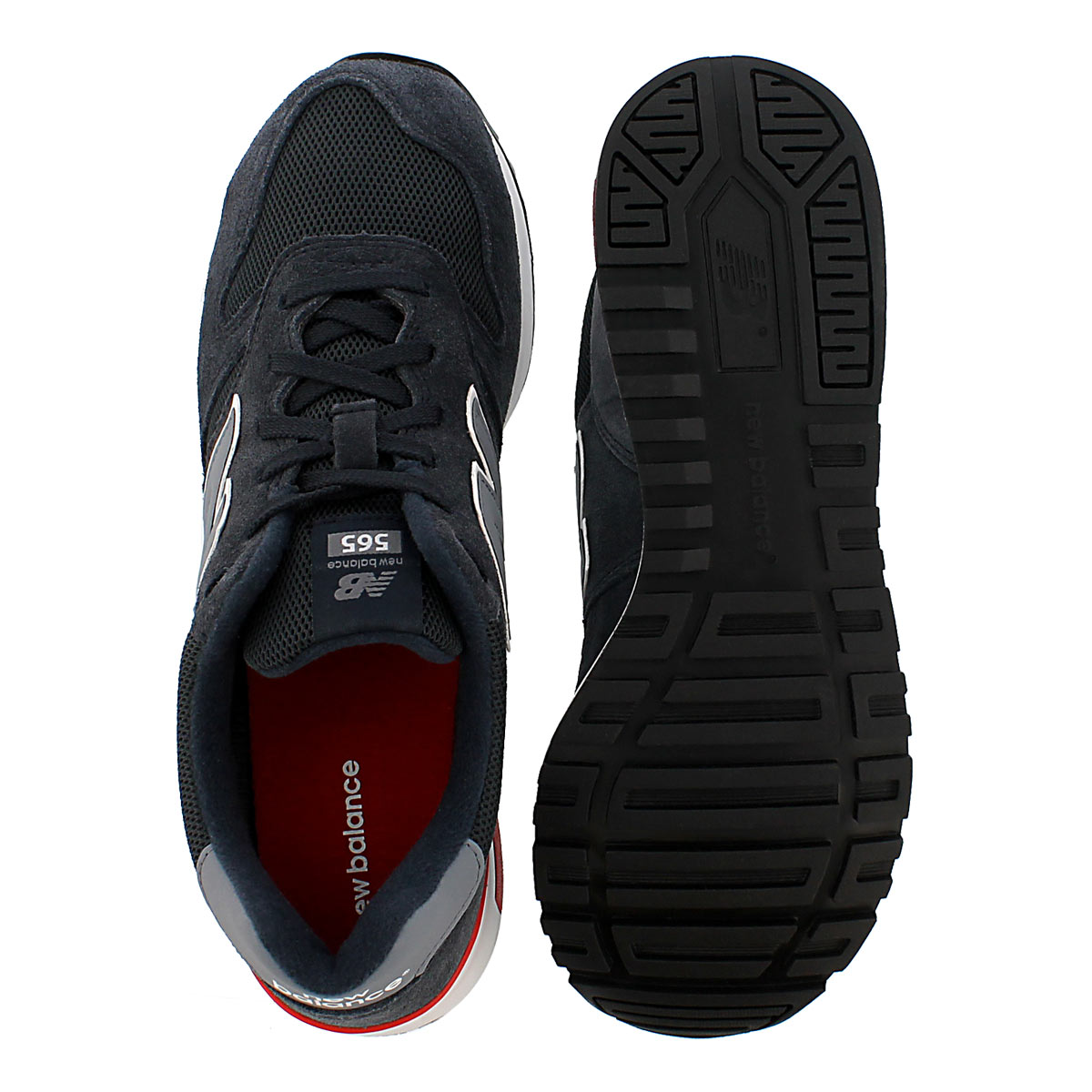 Mns 565 nvy/gry lace up running shoe