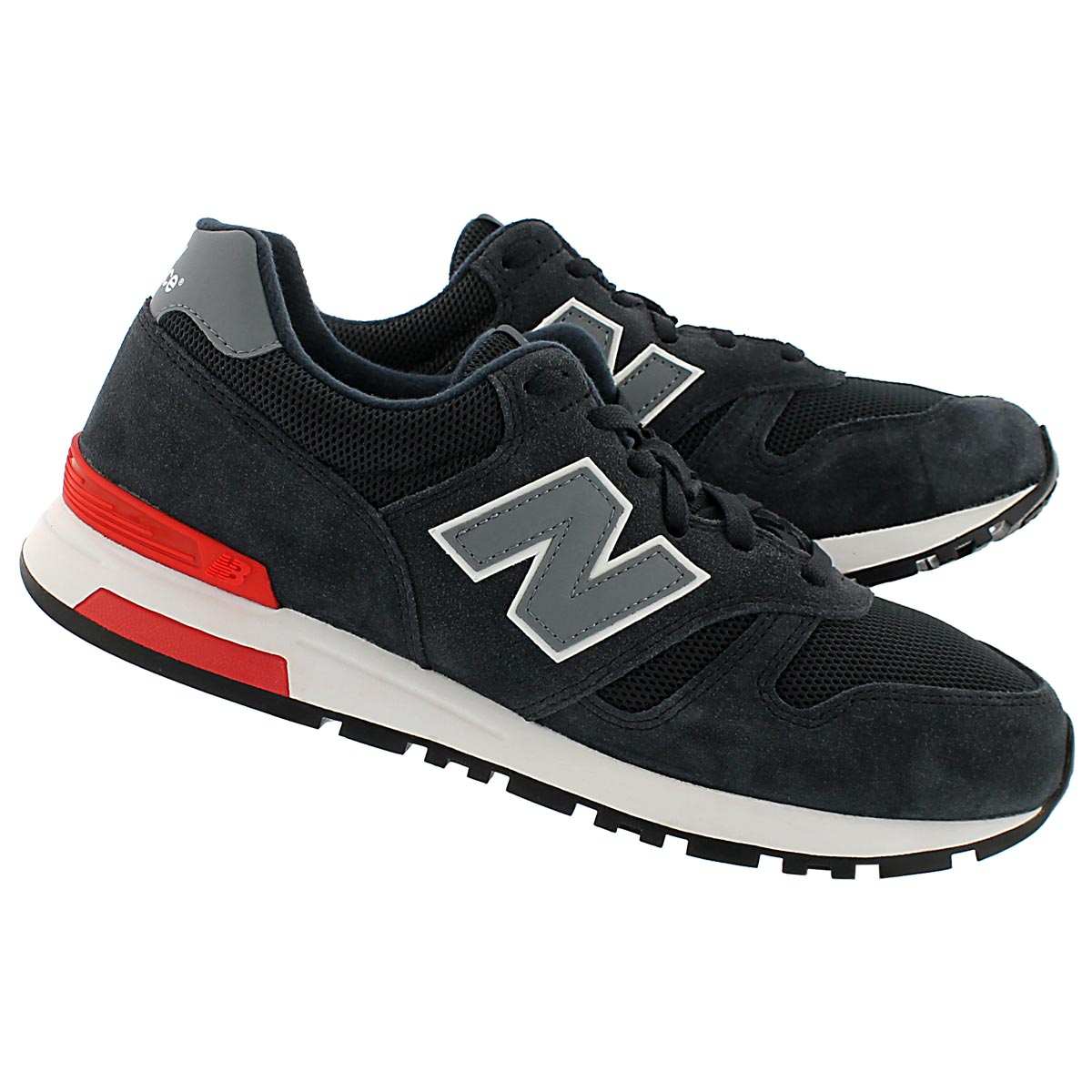 Mns 565 nvy/gry lace up running shoe