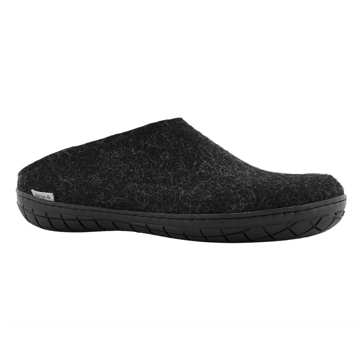 Mns Model BR black open back slippers