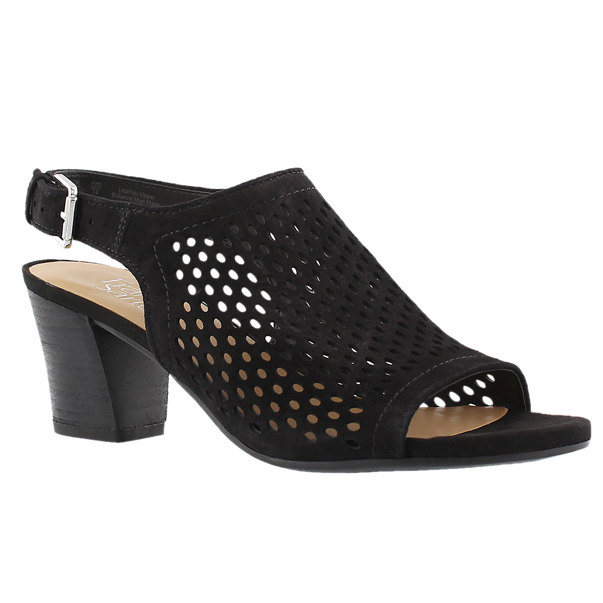Women's MONACO 2 black perforated dress sandals