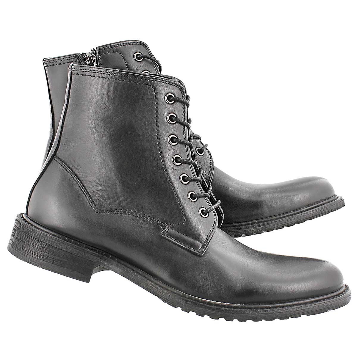 Botte cuir noir MOUNTIE, hom